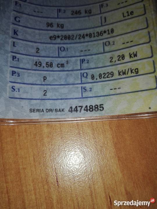 Skuter Romet Motorsmało używany kujawsko-pomorskie Wiszczelice