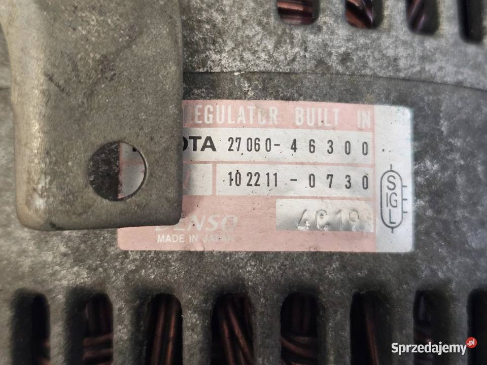 LEXUS GS300 30 24V 2JZ 219 alternator 2706046300 świętokrzyskie sprzedam