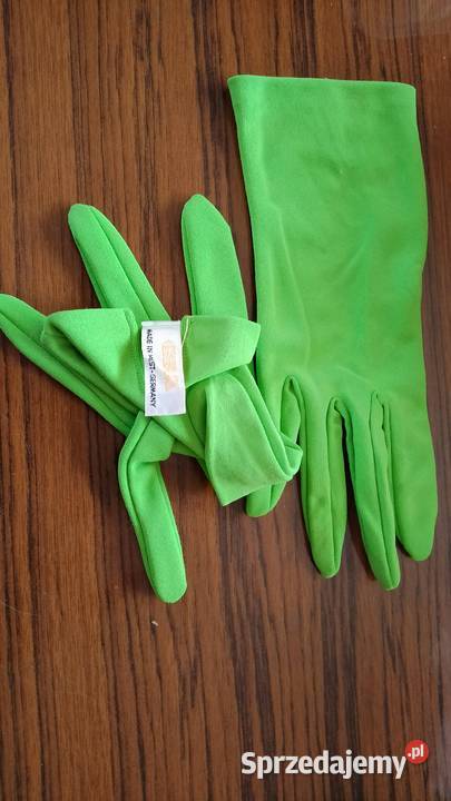 Rękawiczki damskie nylonowe zielone Nakło nad Notecią