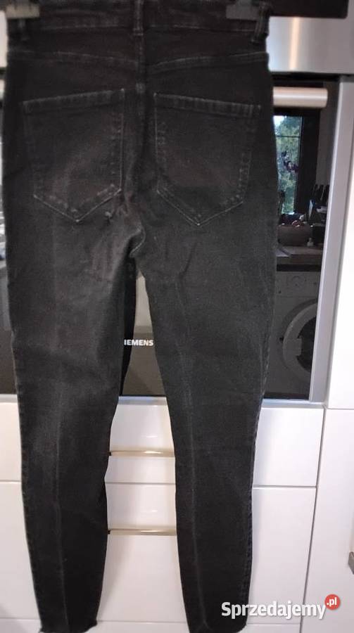 Spodnie Jeans Damskie ZARA S Czarne Skinny Skiny Zara Nowa Sól