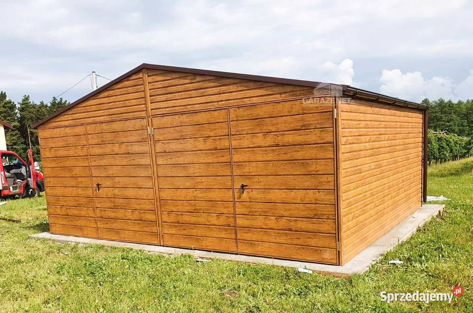 GARAŻ BLASZANY 6M X 5M DWUSPAD BRAMA sprzedam