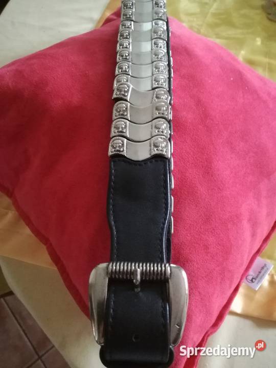 Pasek w kolorze czarnym połączony ze srebrnym Lublin