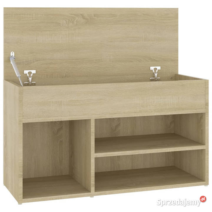 Ławka z miejscem na buty dąb sonoma 80x30x45 mazowieckie Warszawa