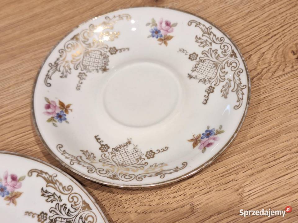 Zestaw porcelana talerz i podstawek warmińsko-mazurskie Braniewo