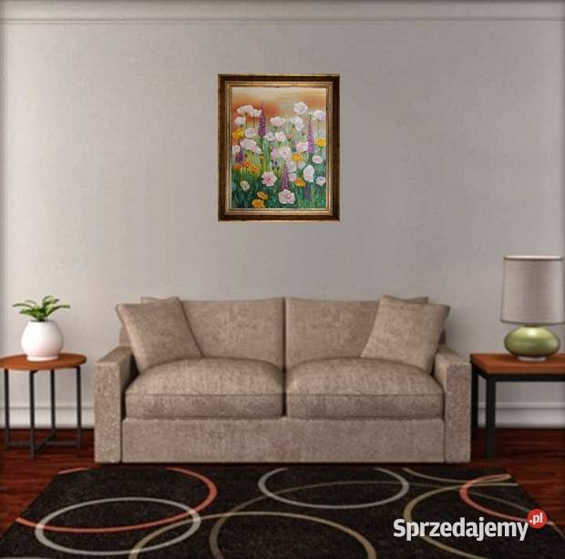 Obraz olejny Łączka Lublin