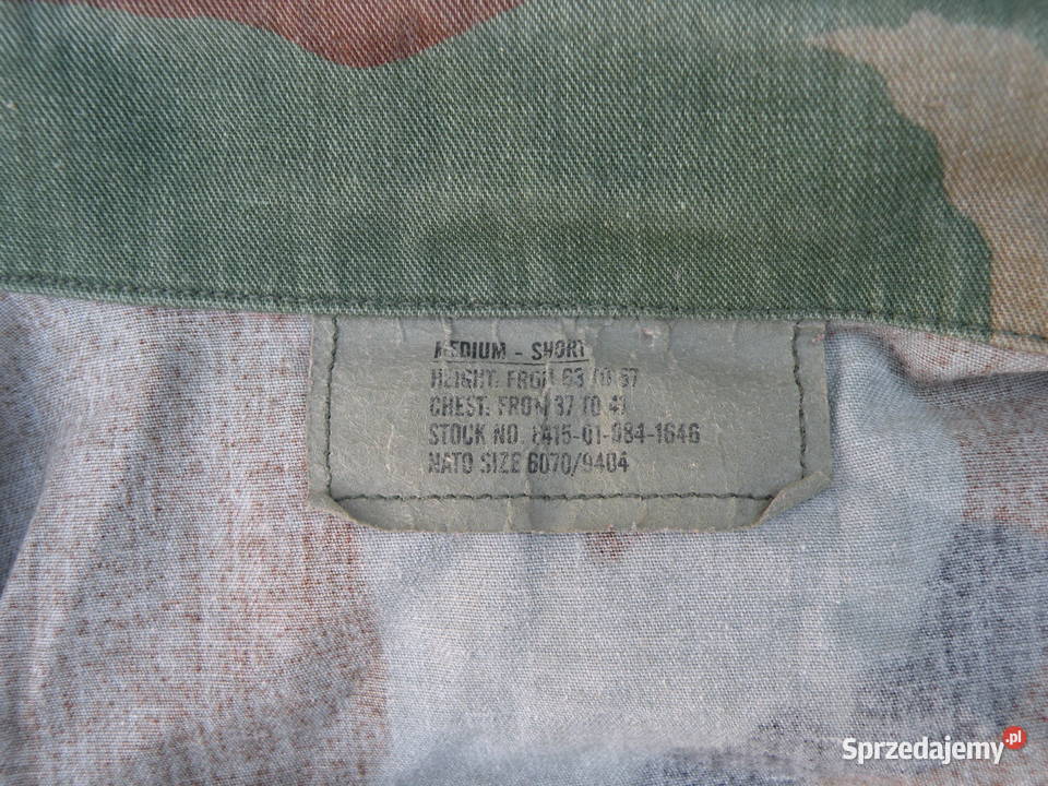 Bluza BDU woodland medium short NYCO obszyta Wrocław sprzedam