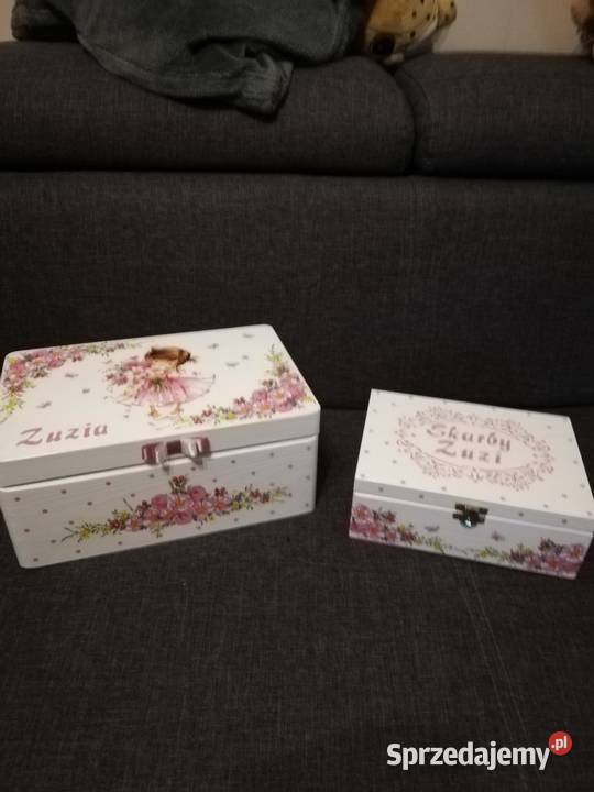 Kuferek wspomnień z imieniem chrzest roczek Kędzierzyn-Koźle