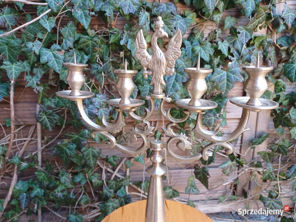 Świecznik Księstwo Warszawskie Mosiądz Kolekcja Poznań