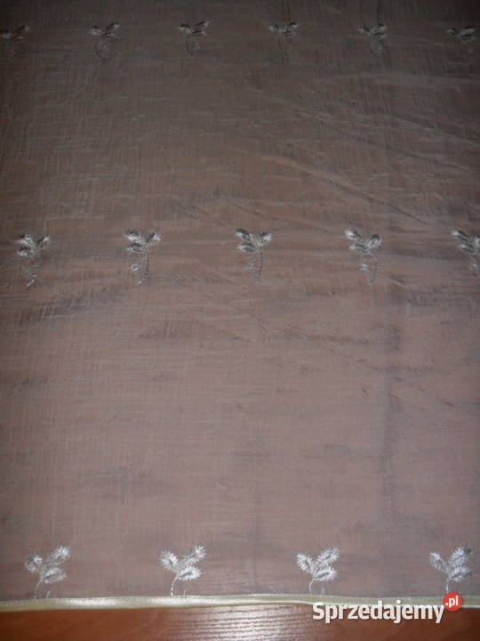 firanka krótka 115 gotowawoal kresz z haftem Wystrój okien