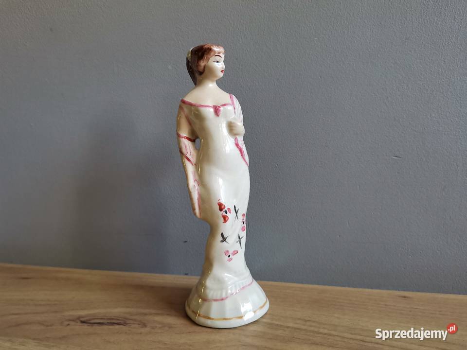 Stara figurka Dama z szalem porcelana Steatyt Katowice sprzedam
