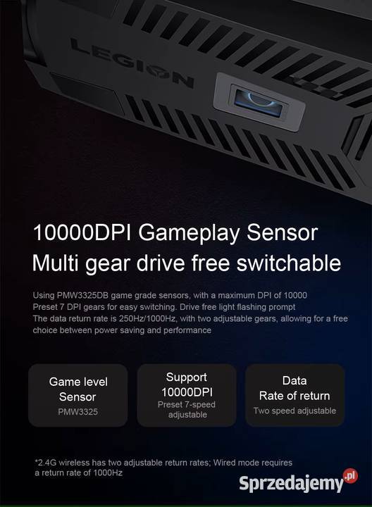 Myszka bezprzewodowa 24G do gier Lenovo LEGION Wi-Fi sprzedam