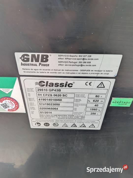 Bateria trakcyjna 80v 620 AH