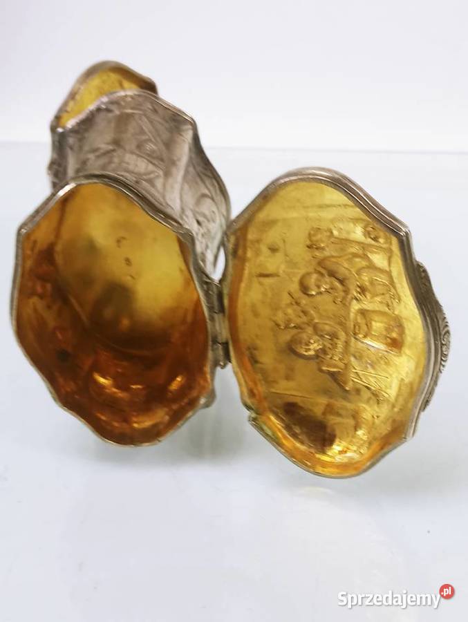 Hanau Tabakierka Srebro 800 Tabakierka Antyki lubuskie Nowa Sól