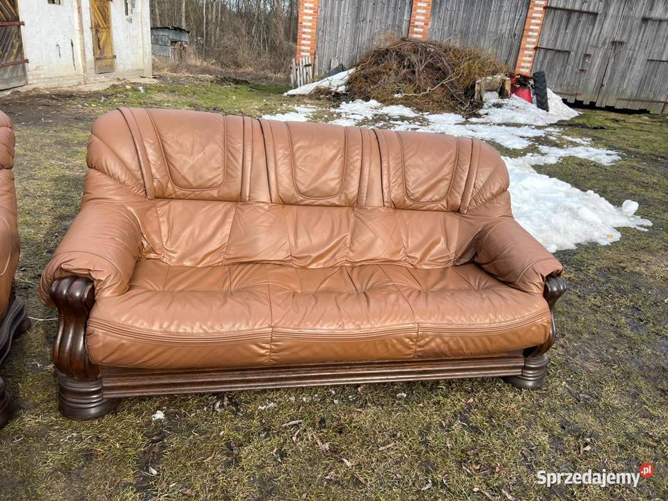 Wypoczynek skórzany skóra naturalna Tomaszów Lubelski