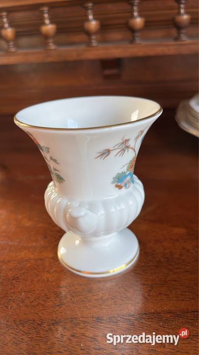 Wazon Syg Wedgwood Wzór Kutani Carne Porcelana i szkło