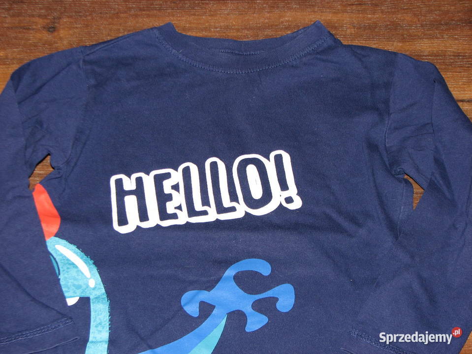 Fajna bluzeczka nadruk przód tył 98 104 Rozmiar 98 Wrocław