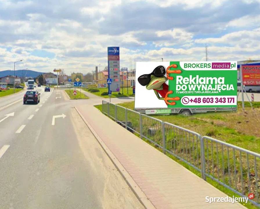 Reklama Billboard Wadowice centrum miasta Wydruk Zator