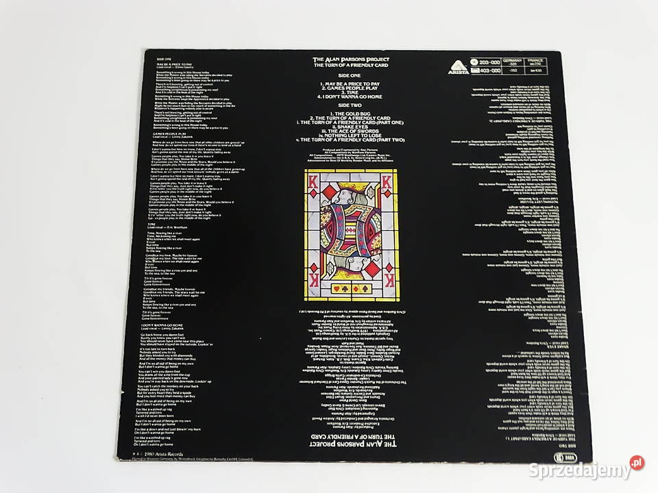 The Turn of a Friendly Card The Alan Parsons Biłgoraj sprzedam