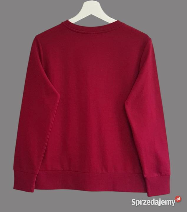 Damska dresowa bordowa bawełniana bluza z długim Chrzanów