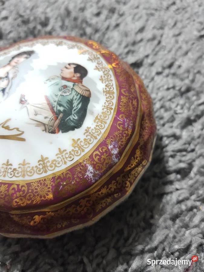 Puzderko szkatułka porcelana francuska De Lux wielkopolskie Wola Podłężna