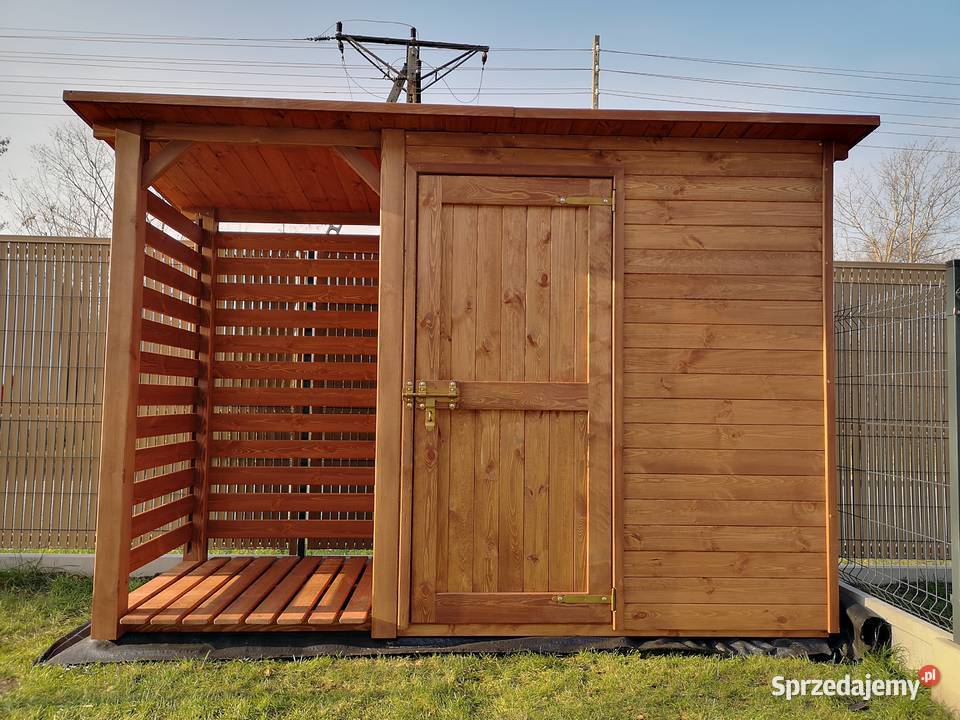 Drewutnia 1 x 11m domek narzędziowy 15 x 11m Architektura ogrodowa