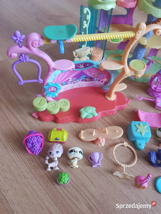 Littlest pet shop duży zestaw plac zabaw hotel Rożki