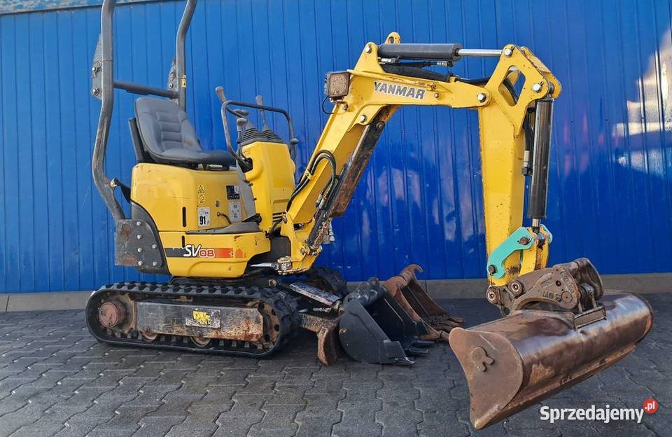 Minikoparka YANMAR SV 08 17r 1t vio 102 jcb 8008 Sułów