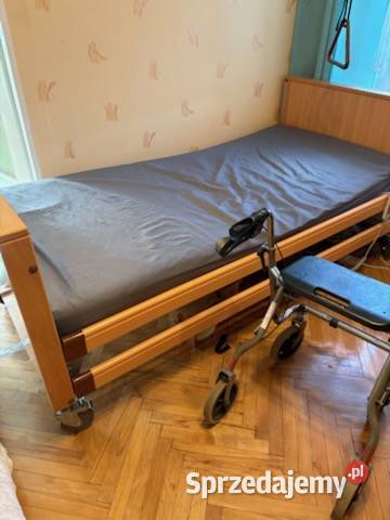 Łóżko rehabilitacyjne z materacem plus chodzik z 100cm Dzierżoniów