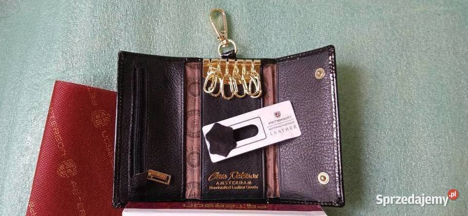 Skórzane etui na klucze ze schowkami Uniseks Zielona Góra