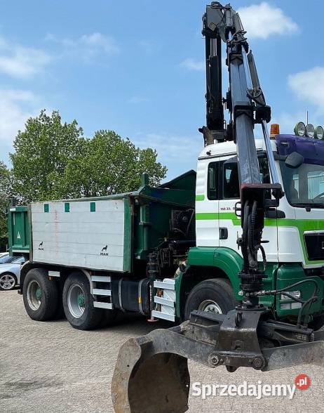 wywrotka 6x6 z dzwigiem Man TGS Wywrotki Warszawa sprzedam