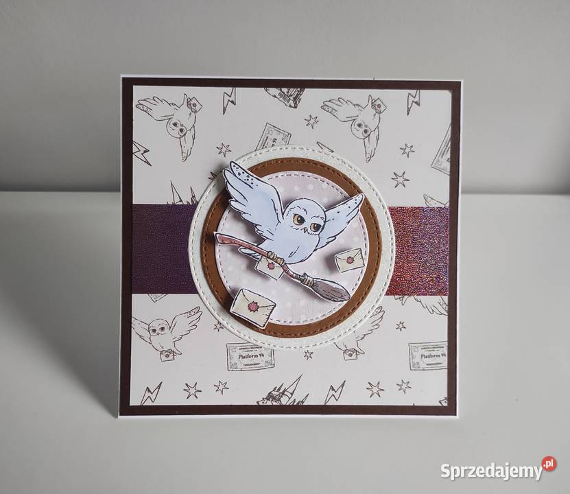Kartka urodzinowa handmade Harry Potter Rękodzieło Rękodzieło Łódź