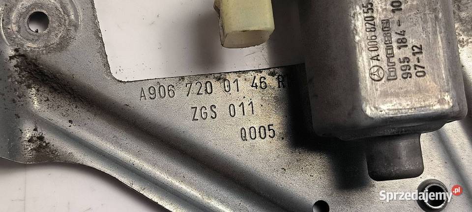 PODNOŚNIK SZYBY PP MERCEDES SPRINTER W906 kujawsko-pomorskie Lipno