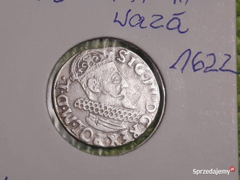 moneta srebrna polska Zygmunta III Waza z 1622r Łomża