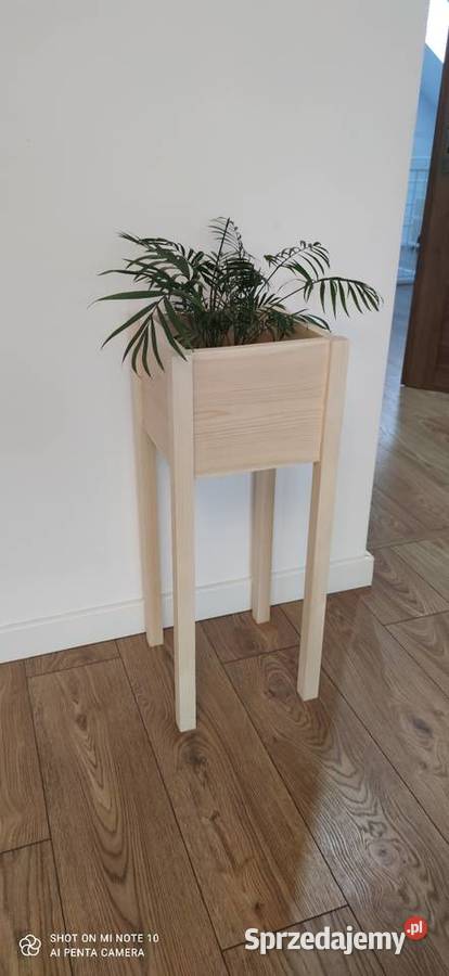 Kwietnik drewniany stojak na kwiaty Zduńska Wola