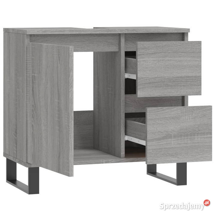 Szafka łazienkowa szary dąb sonoma 65x33x60 Łazienkowe Warszawa