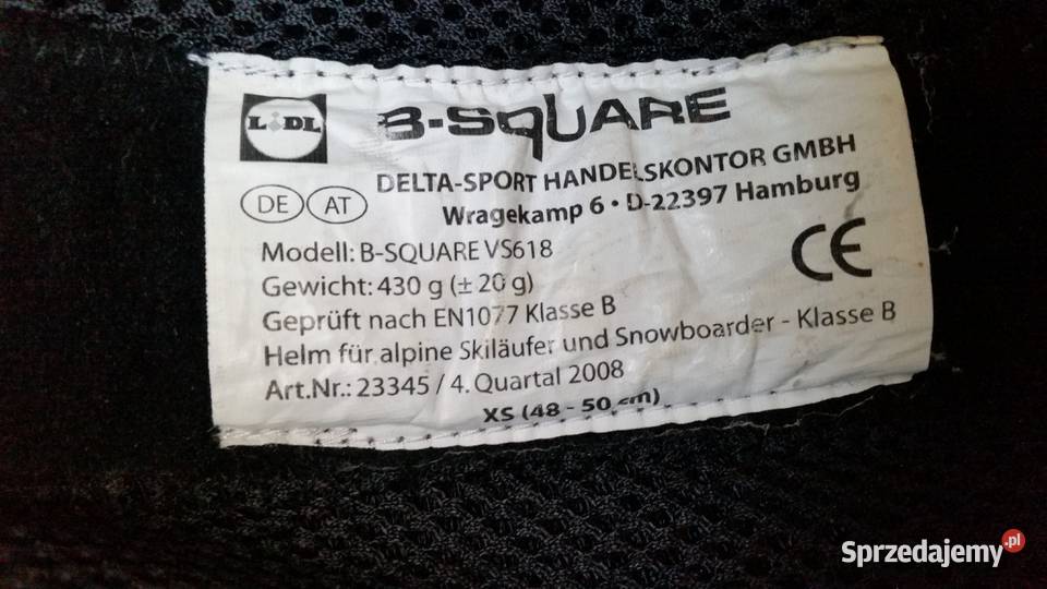 Kask ochronny BSQUARE XS dziecka Puławy
