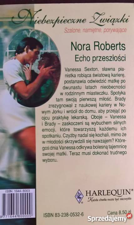 Echo Przeszłości Nora Roberts Rok wydania 2003 Wrocław