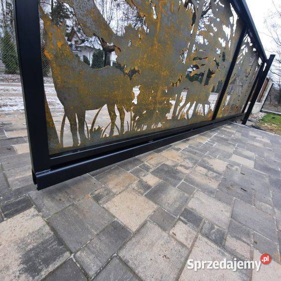 Ogrodzenie CORTEN korten panele aluminiowe Brama Poznań