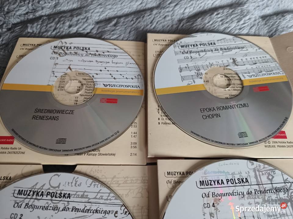 Muzyka Polska wieki 4 płyty CD Płyty i kasety wielkopolskie Wronki