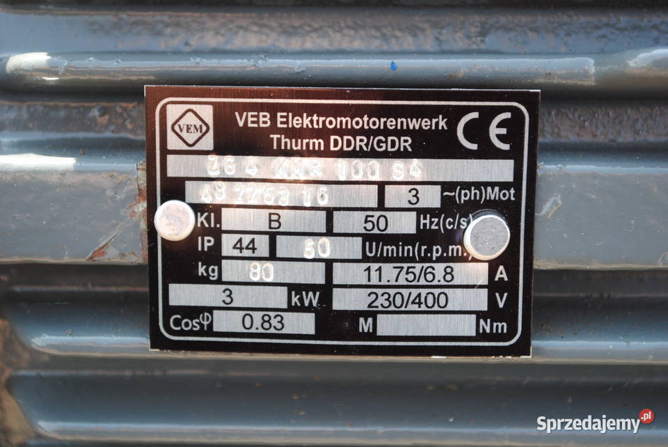 Motoreduktor 3kw 50obrmin Firmy VEM