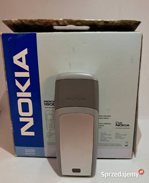 Nokia 1600 komplet w pudełku gratka kolekcjonera Nokia Wąsewo sprzedam
