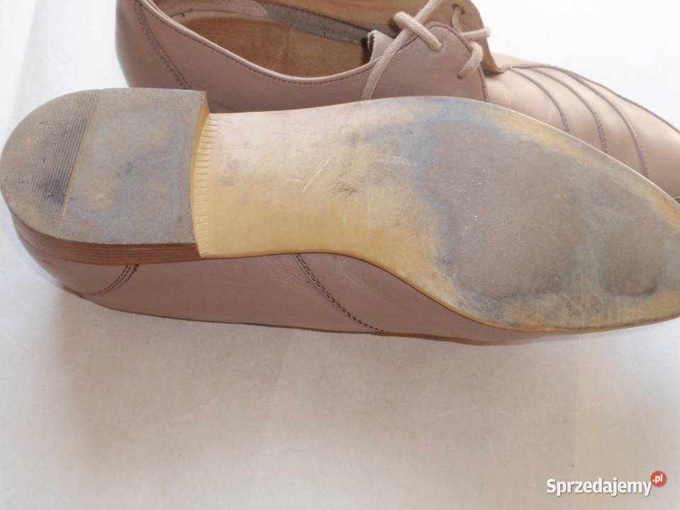 Oryginalne skórzane buty męskie Salamander 27.8cm Łódź