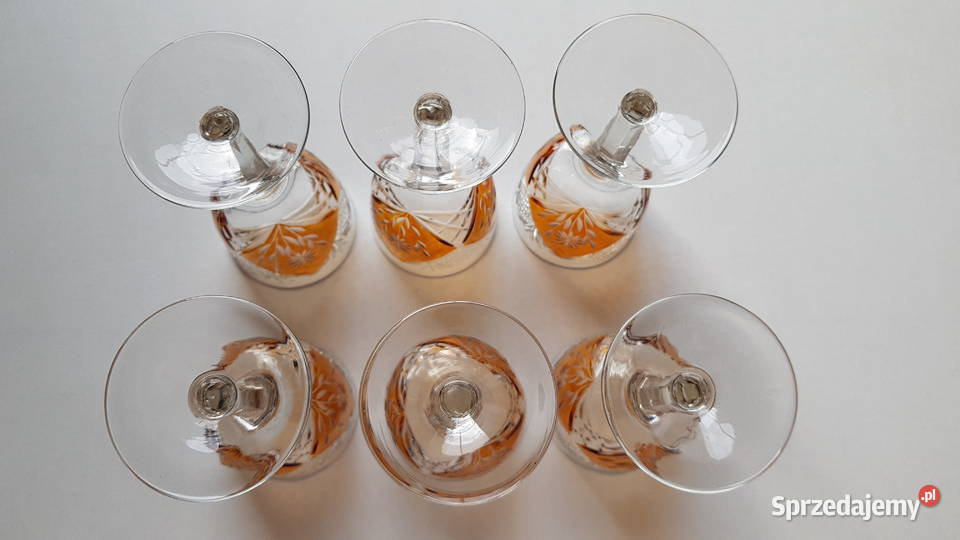 Kryształowe kieliszki 120 ml kolorowy kryształ Dąbrowa Górnicza