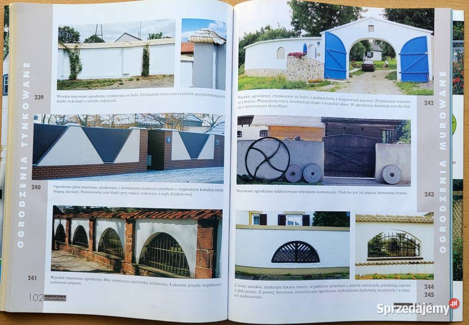 Katalog Ogrodzenia z drewna kamienia metalu