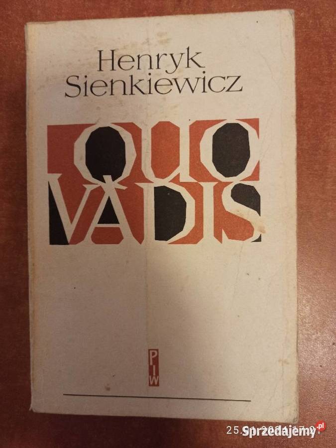 Książka pt Quo Vadis autor H Sienkiewicz sprzedam