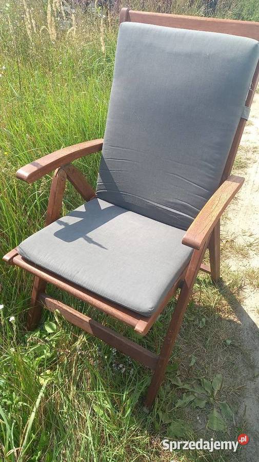 Krzesla lezaki ogrodowe drewniane Kórnik
