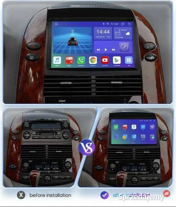 Radio Android 12 Toyota Sienna 2 XL20 20032010r Ożarowice