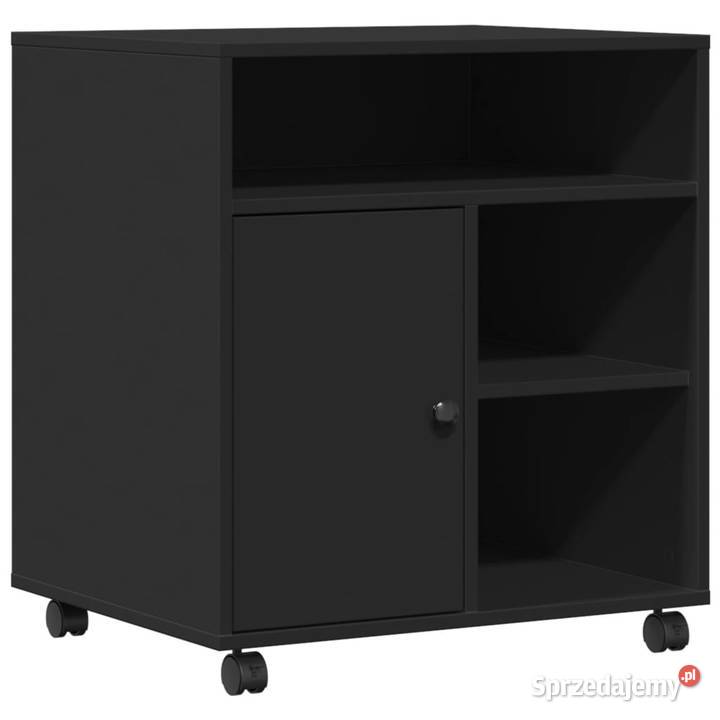 Szafka pod drukarkę z kółkami czarna 60x50x67 mazowieckie