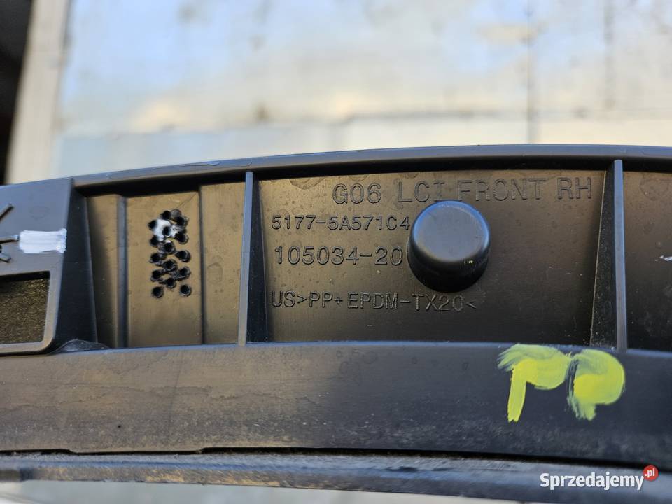 BMW X6 G06 LIFT LCI LISTWA BŁOTNIKA PRAWY PRZÓD osobowe Międzychód sprzedam