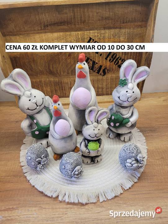 króliczek gipsowy zajączek wielkanocny królik Wrocław
